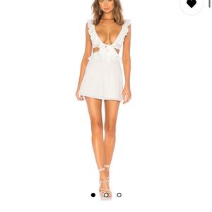 Lovers + Friends- Lang Mini Dress in White